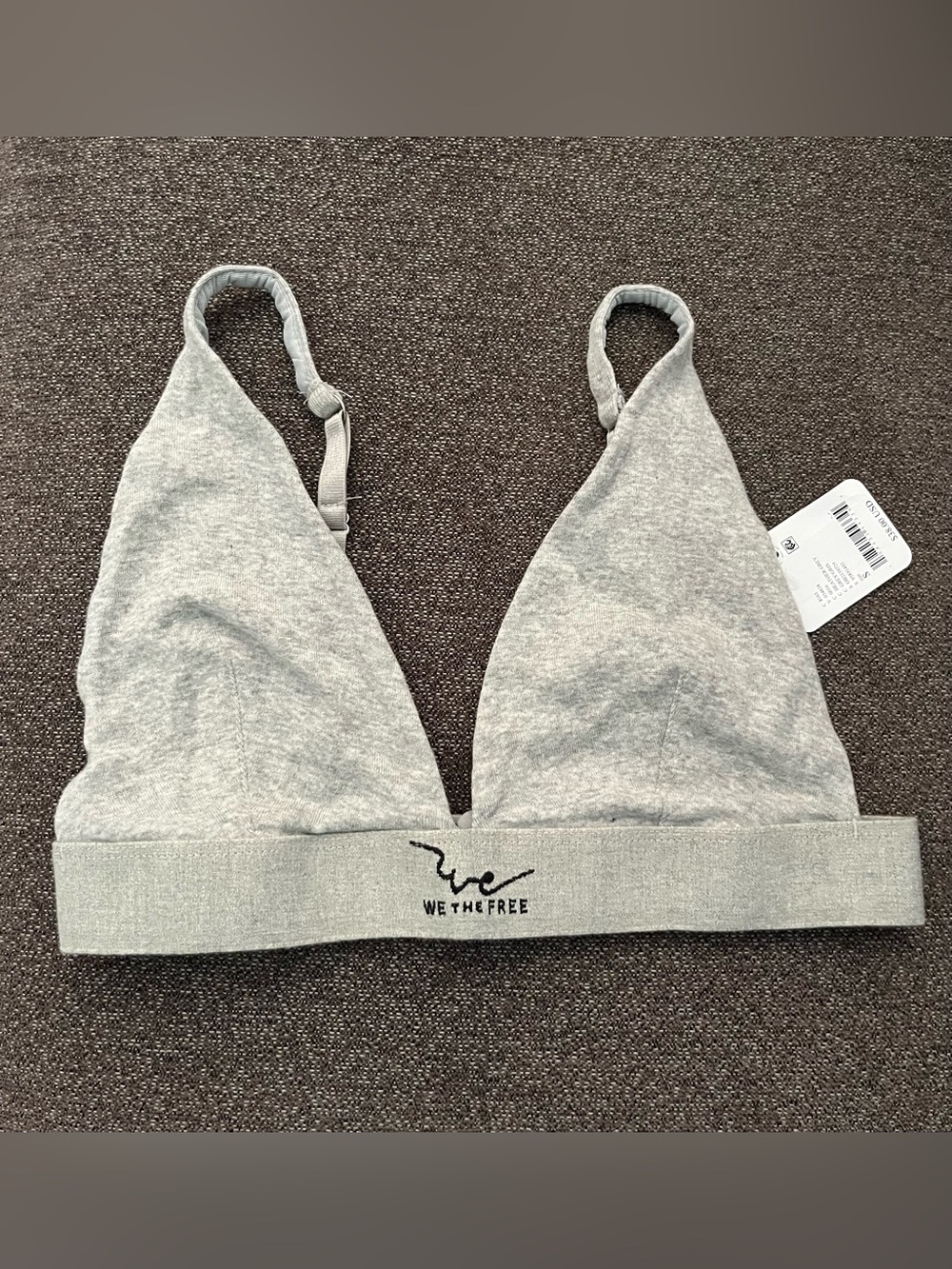 NWTs Free People Movement Bralette -gray -size Small